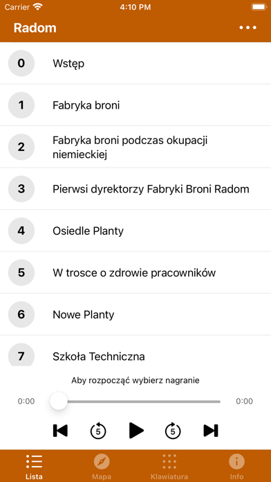Historia Radomskich Plant Screenshot