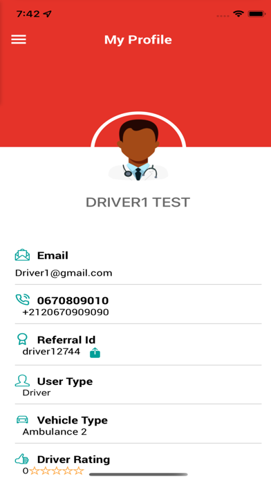 Medical Taxi Ghana Driver Screenshot