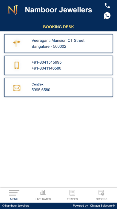 Namboor Jewellers Screenshot