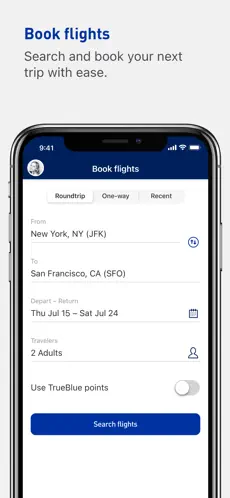 Captura de Pantalla 5 JetBlue - Book & manage trips iphone