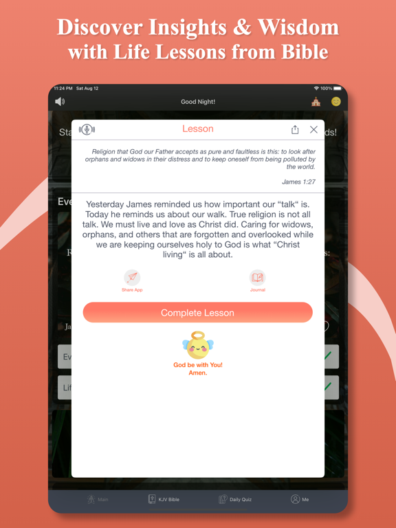 Daily Bible Verse - Biblify iPad screenshot 4 - Reference app