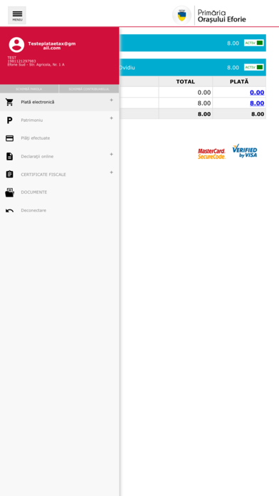 eTax Eforie Screenshot