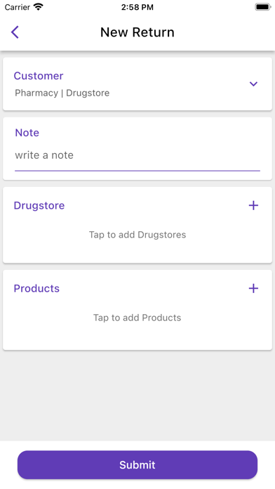 Organo Sales Screenshot