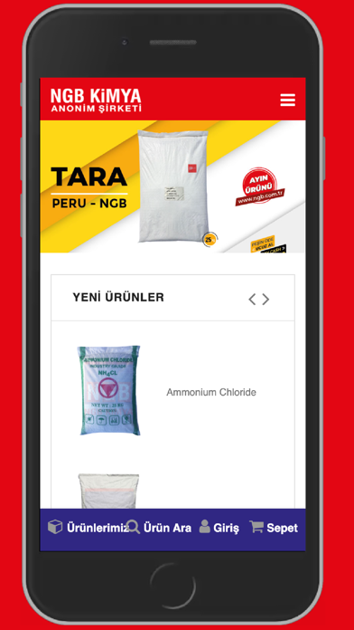 NGB Kimya A.Ş. Screenshot
