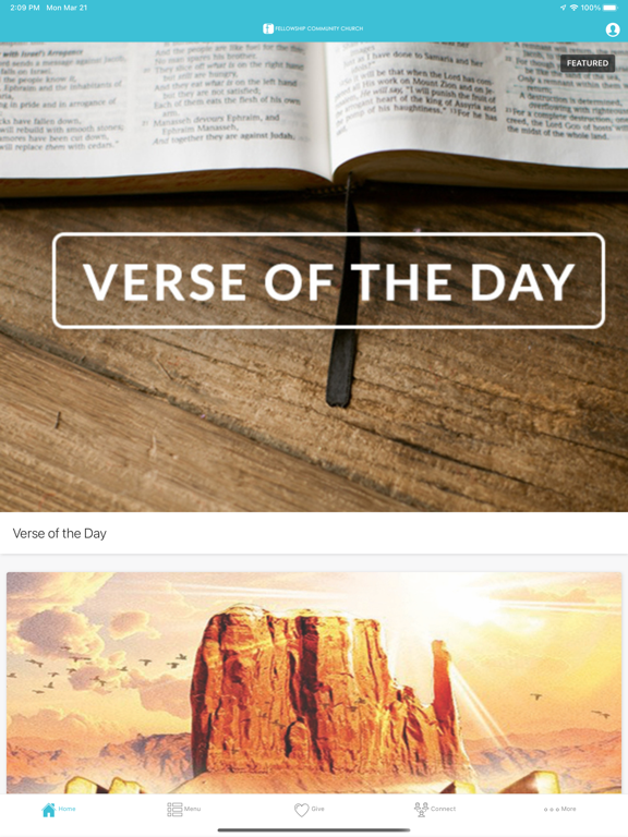 Fellowship Community Church LA iPad screenshot 1 - Lifestyle app