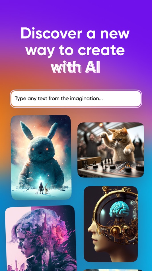 #1. AI Art Generator-text to image (iOS) By: Playorium LTD