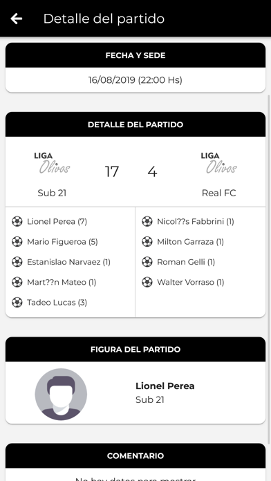 Liga Olivos Screenshot