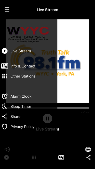 WYYC FM 98.1 Radio Screenshot
