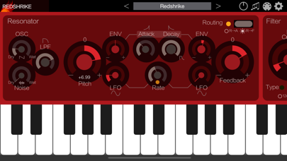 Redshrike - AUv3 Plug-in Synth Screenshot