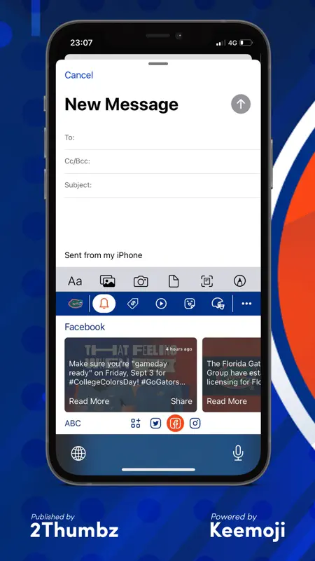 Florida Gators Keyboard screenshot 3 of 7