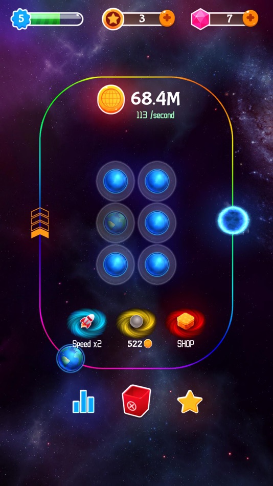 #2. Merge Stars - Mix Planet Games (iOS) By: 冰 冯