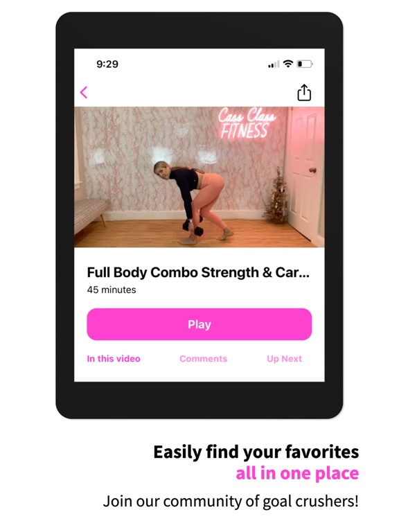 Cass Class Fitness iPad screenshot 4 - Health & Fitness app