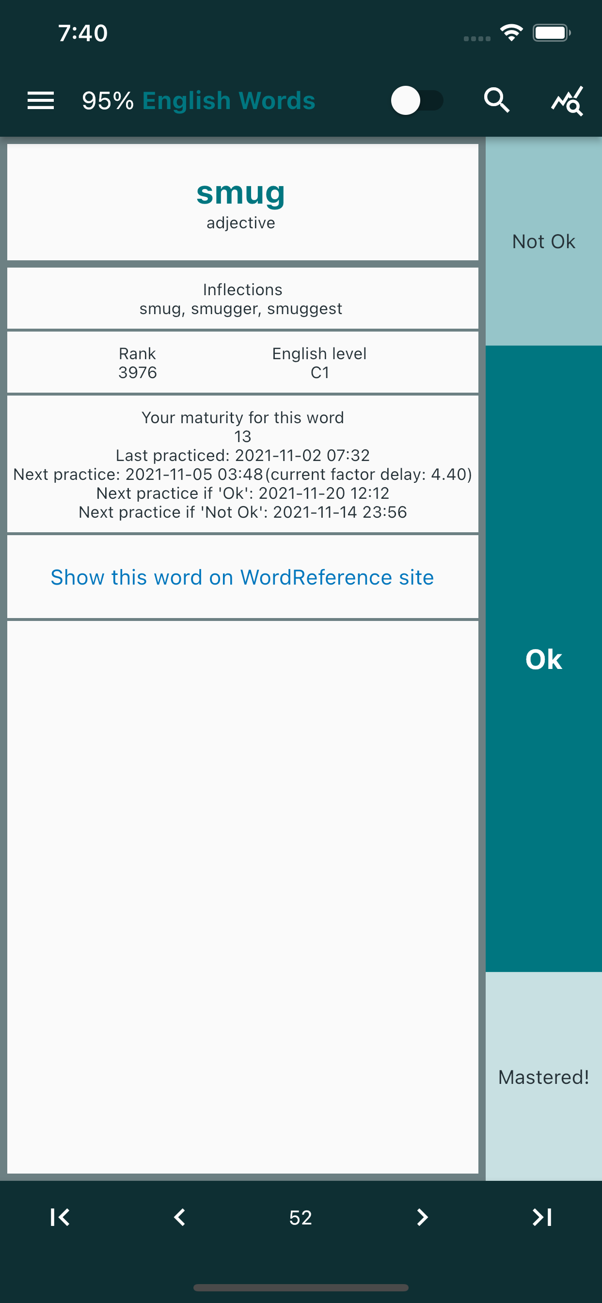 95% English Words
