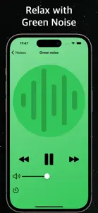 Green Noise - Calming Sounds screenshot #1 for iPhone