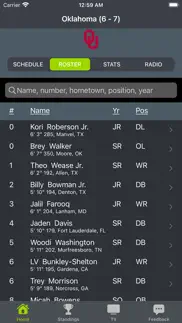 oklahoma football schedules iphone screenshot 2