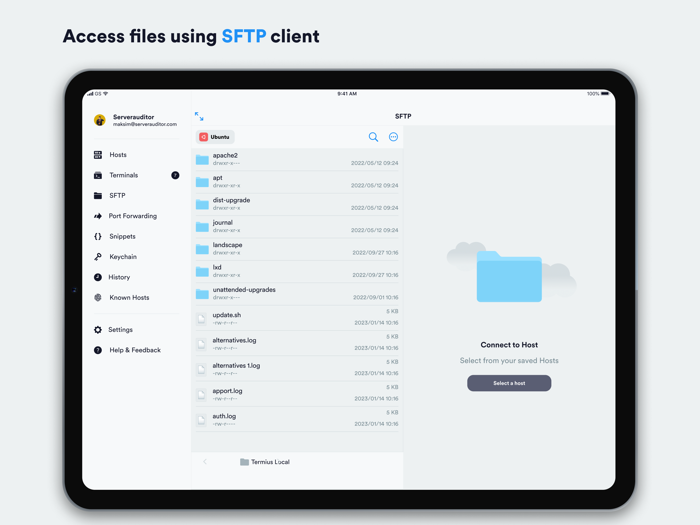 Termius Terminal and SSH client