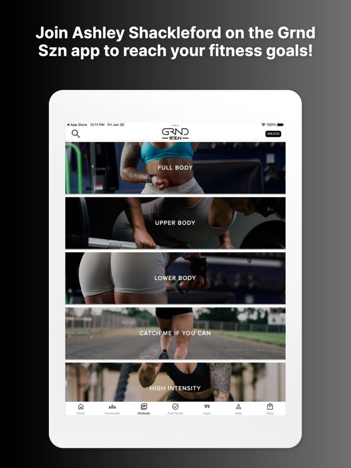 Grnd Szn Fitness App