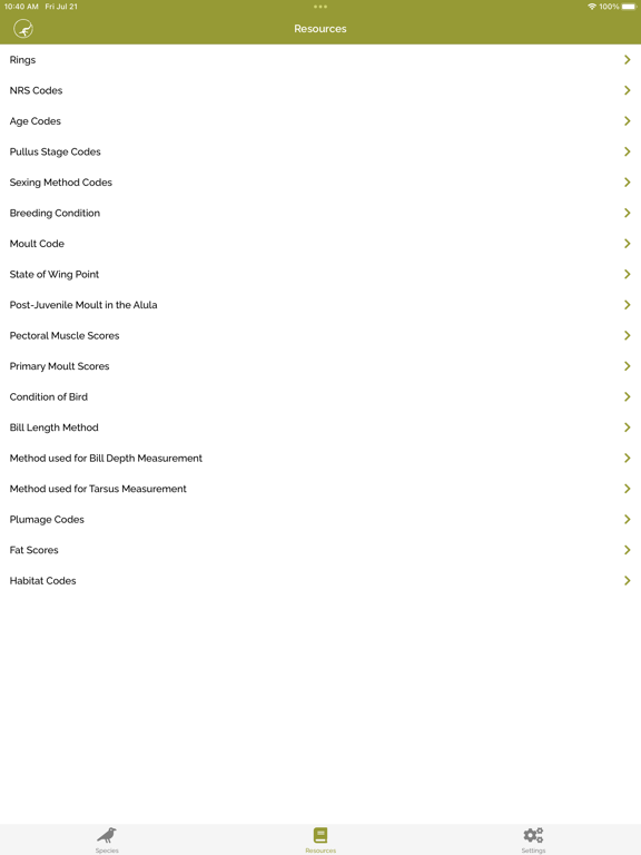 Screenshot #6 pour BTO Ringing & NRS Info