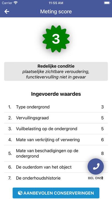 CCPI Conditiescore Screenshot