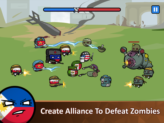 Screenshot #6 pour Countryballs - Zombie Attack