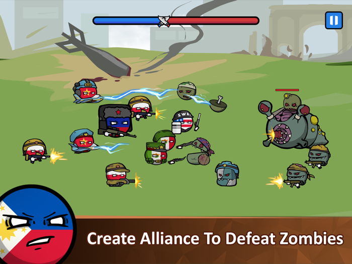 Countryballs - Zombie Attack