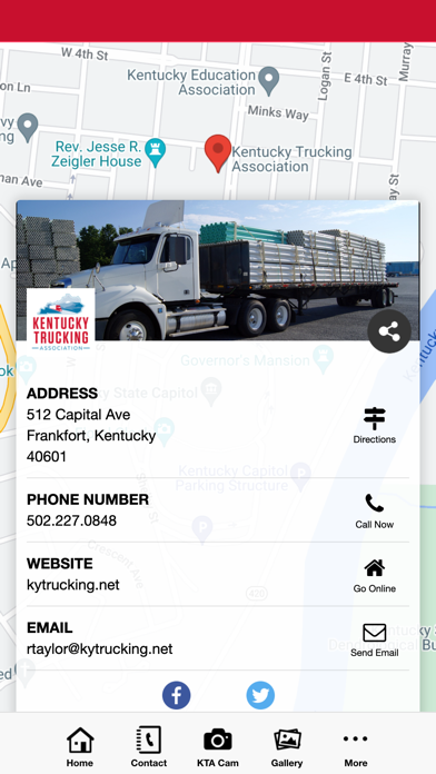 Kentucky Trucking Association Screenshot