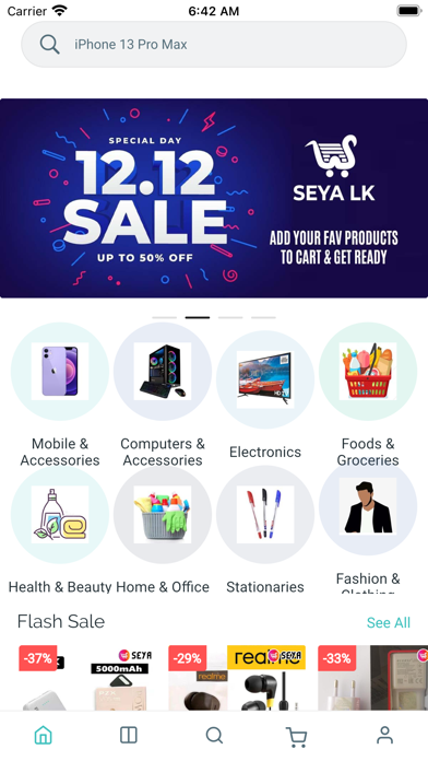 Seya Online Shopping Sri Lanka Screenshot