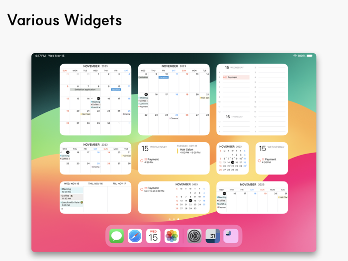 Across Modern Calendar