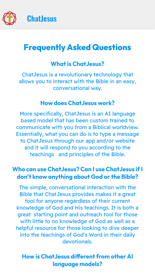 #5. ChatJesus by EKB (iOS) Ved: Rylee Tuttle