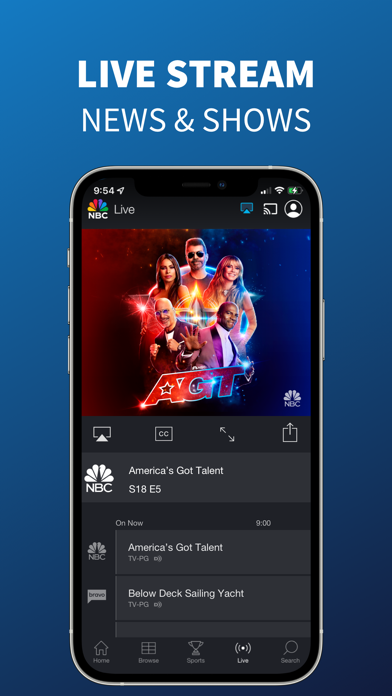 The NBC App – Stream TV Shows Screenshot