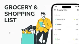 grocery & shopping list app iphone screenshot 1