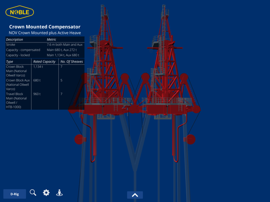 Noble Virtual Rig Catalogue iPad screenshot