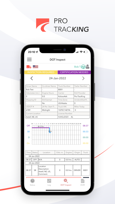 Pro-TracKing-ELD Screenshot