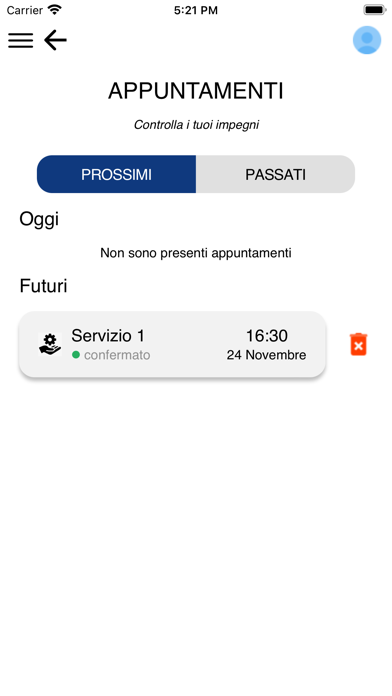 PrenotoQui Screenshot
