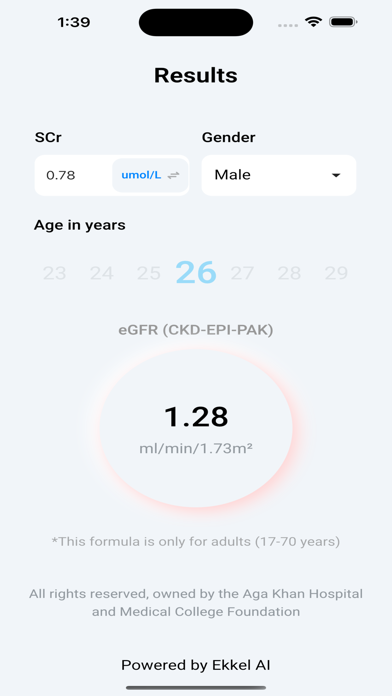 eGFR Pakistan Screenshot