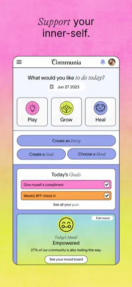 Game screenshot Communia — Social Self Care hack