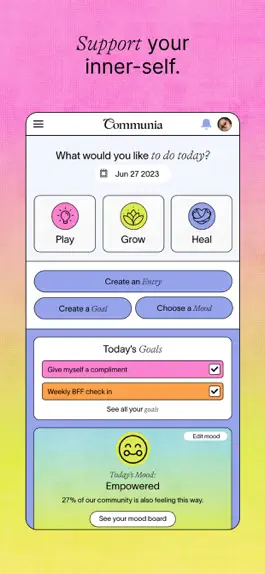 Game screenshot Communia — Social Self Care hack