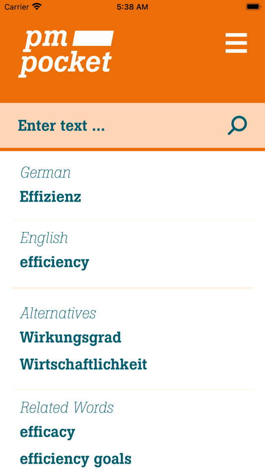 #3. PM Dictionary DE/EN (iOS) Podle: a@m Advisory GmbH
