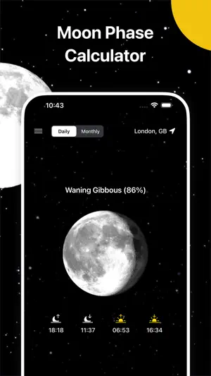 Moon Phase: Lunar Calendar screenshot 1