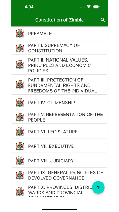 Screenshot #1 pour Constitution of Zambia