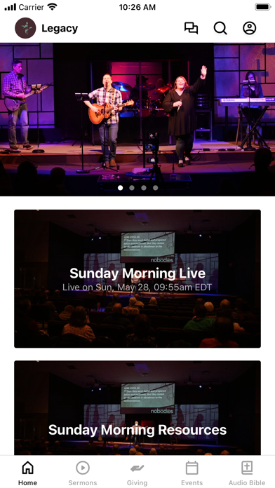 Legacy Christian Church App Screenshot