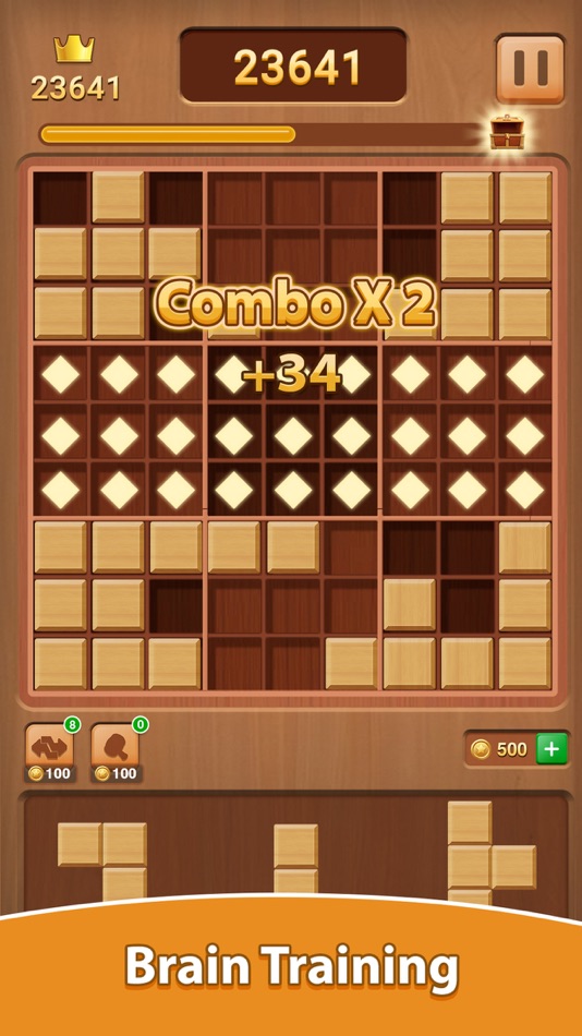 #2. Wood Block Puzzle - Brain Test (iOS) 由: Never Old PTE. LTD.