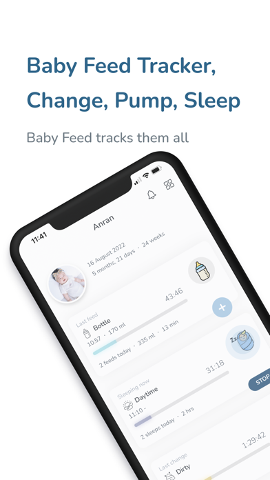Baby Feed Tracker, Twin - Burp Screenshot
