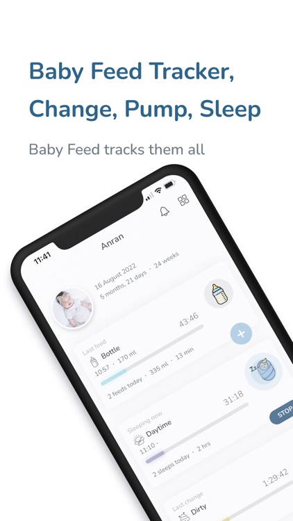 Baby Feed Tracker, Twin - Burp