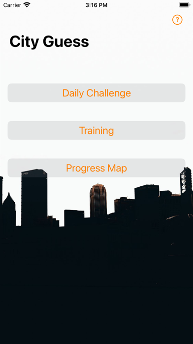 City Guess Game Screenshot