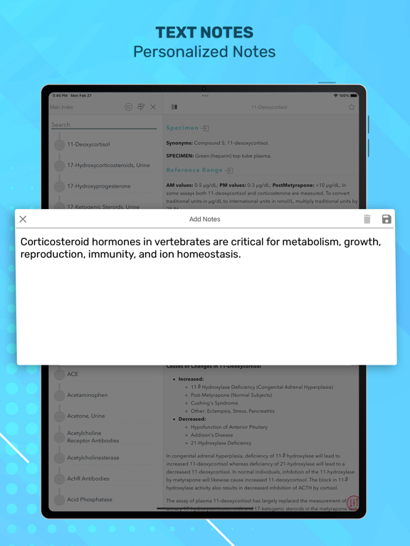 Bakerman's ABC's of Lab Data iPad screenshot 9 - Medical app