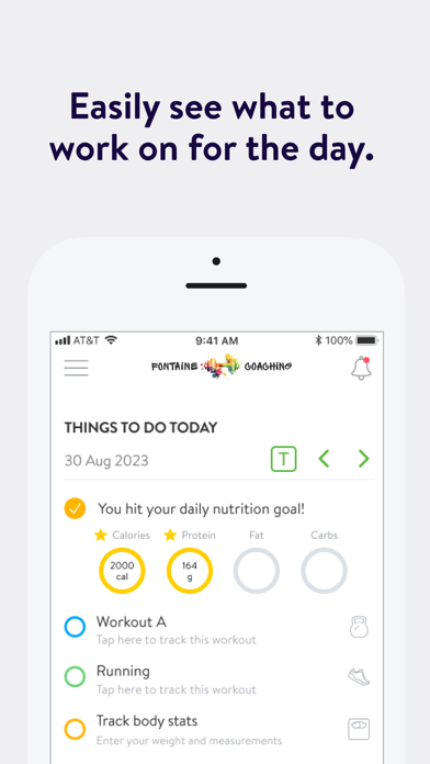 Fontaine Coaching Screenshot