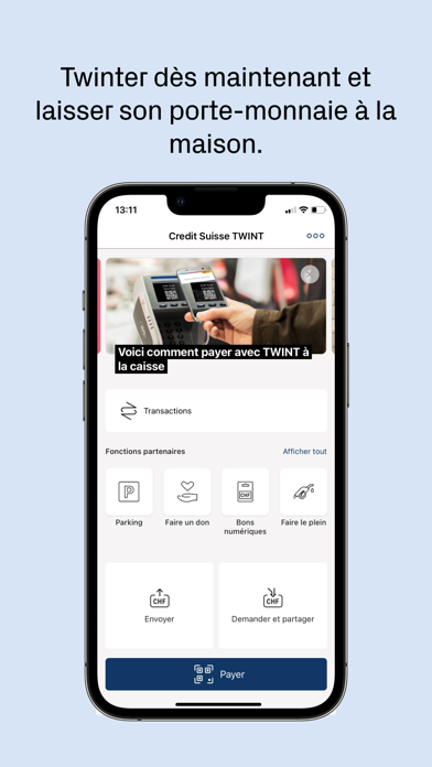 Screenshot #3 pour Credit Suisse TWINT