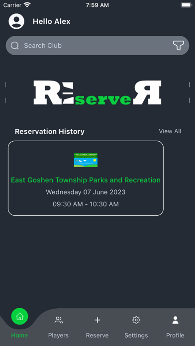ReserveR Screenshot