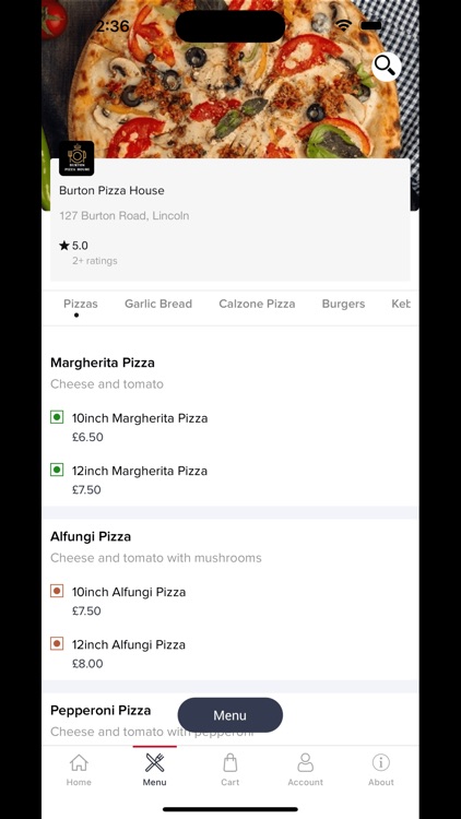 Burton Pizza House-Onilne